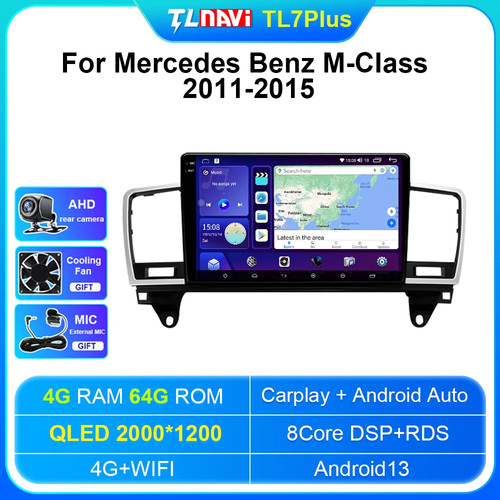Apple CarPlay Android Car Stereo Radio GPS WiFi For Mercedes Benz M-Class 11-15 - Picture 39 of 48