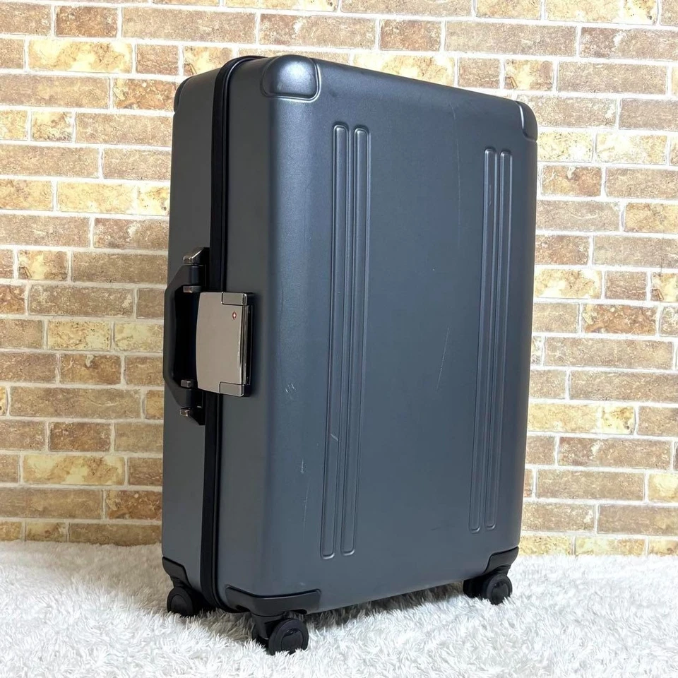 Mala de transporte Zero Halliburton 58L Gunmetal azul marinho 4 rodas - Imagem 3 de 4