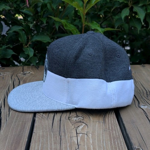 Minnesota Timberwolves Hat Cap Snap Back Gray White NBA Basketball Throwback - Picture 2 of 7