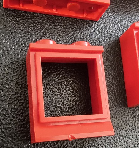 Vintage 1970s LEGO Red Door Window Lot Of 4pc 7930 3579 7026 Lot#2 READ - Bild 3 von 9