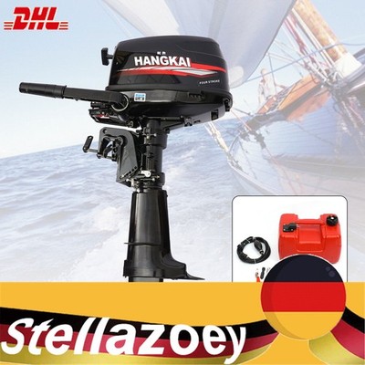 HANGKAI Außenborder Motor 6,5 PS 4-Takt CDI Wasserkühlt Fischerboot Benzinmotor