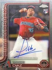 2025 Topps Chrome Rookie Autographs#RA-YD Yilber Diaz