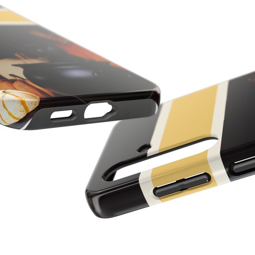 Custodia telefono resistente Halloween gatto nero zucche | iPhone 16 15 14 Samsung Galaxy - Foto 94 di 107