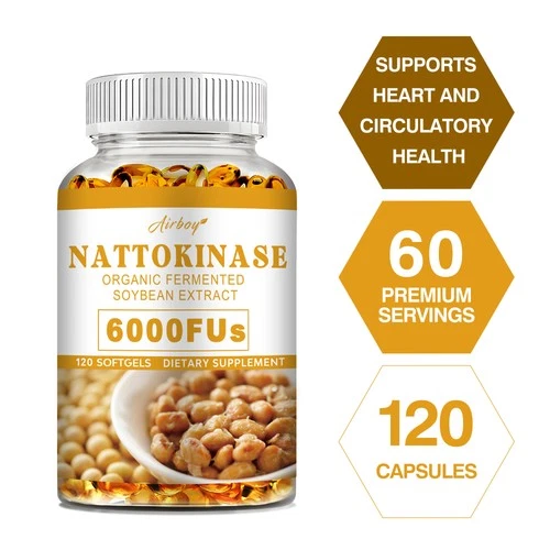 Nattokinase 6000 FU - Support Blood Pressure, Supports Cardiovascular Health
