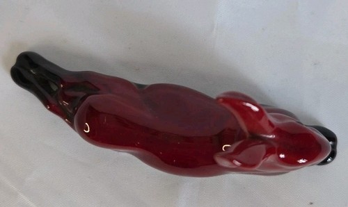 Royal Doulton Flambe Rabbit Lying Diwn - Picture 3 of 7