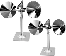 2 Pack Bird Reflectors Spinning Wind Powered，Bird Scare Reflective Silver 