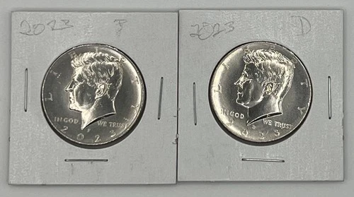 2023 P & D Kennedy Half Dollar Set ( 2 Half Dollars ) UNC