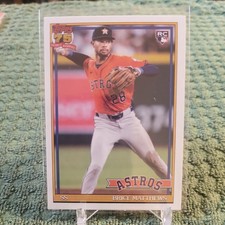 2026 Topps Series 1 1991 Topps Baseball Brice Matthew Rookie #T91-28 Astros