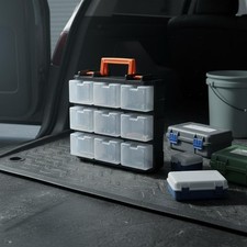 Valigetta Trasparente Divisori Rimovibili Porta Attrezzi Doppio Lato