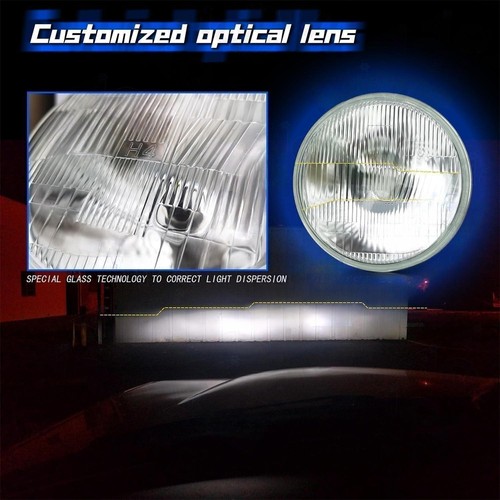 Pair 7" Inch Round LED Headlights Hi-Lo Sealed Beam Fit Chevy Bel Air 1955-1957 - Picture 9 of 14