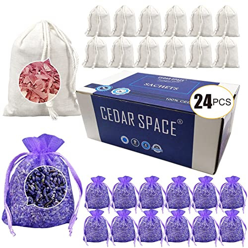Lavender Sachet Bags for Drawers and Closets(24 Pack),Potpourri Bags,Dried - Picture 2 of 6