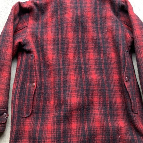 Vintage Woolrich Mens Red Black Plaid Hunting Outfit Jacket Pants Size 40 32x30 - Picture 5 of 24
