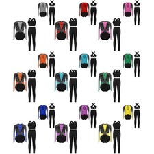 US Girls Jumpsuit Training Gymnastics Stage Performance Ballet Festival Leotard