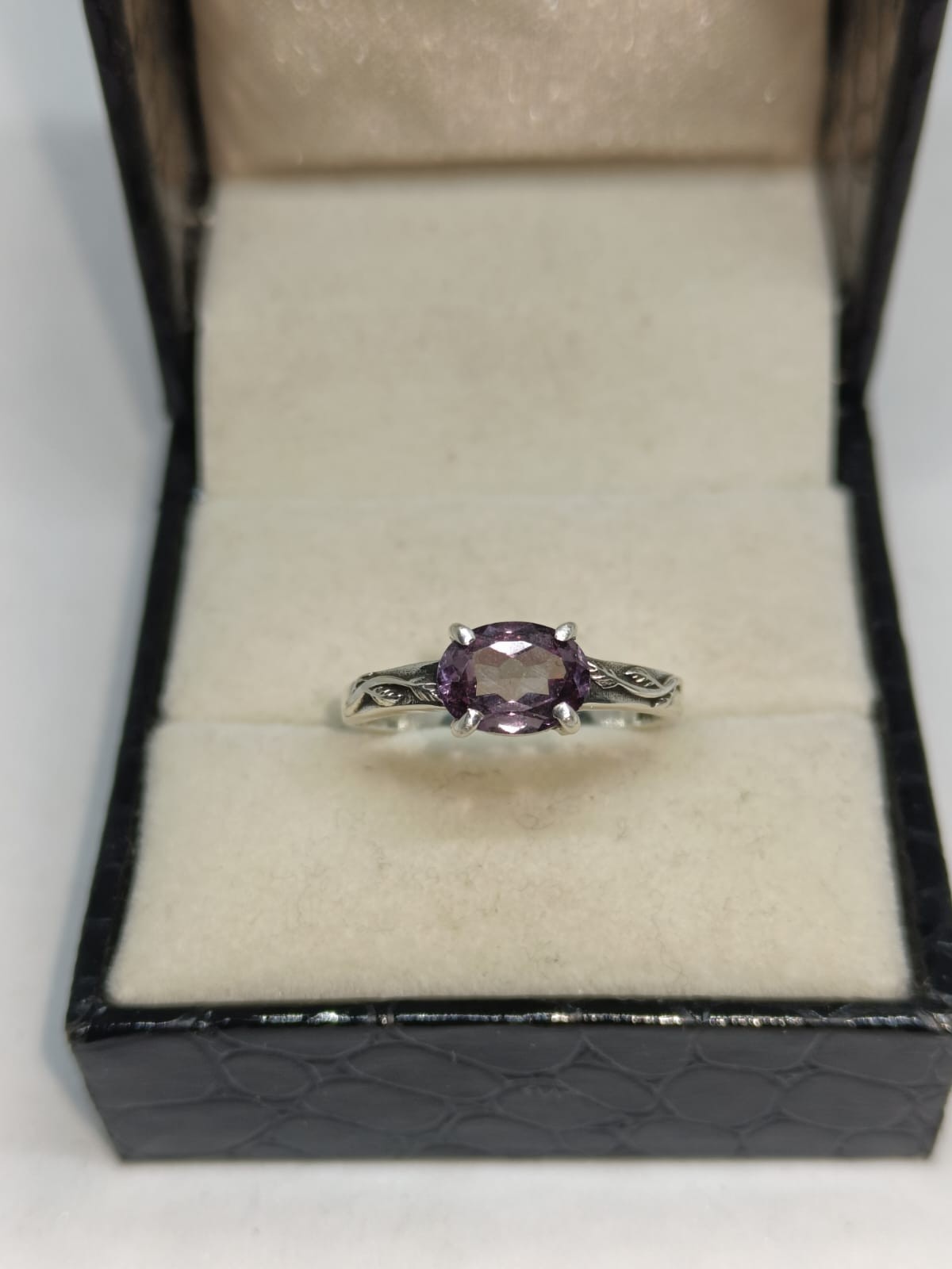 Vintage Alexandrite Ring, Engagement Ring, 925 Sterling Silver Ring, Anniversary