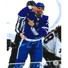 Ryan Reaves Autographed Toronto Maple Leafs Flex Celebration 8x10 Photo