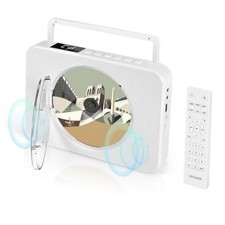 Portable CD Player Bluetooth FM Radio USB AUX Home CD player with FM radio,