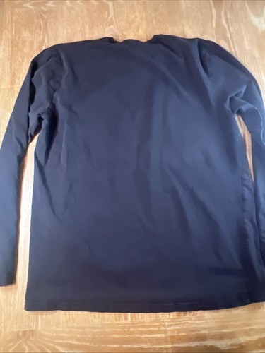 Gymshark Long Sleeve Shirt Mens Large Black Workout Shirt Gym Stretch - Picture 6 of 6
