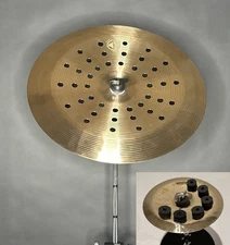 Sonic Sound 16 Inch B20 Holy China Cymbal + 6 FREE BLACK Cymbal Pads.