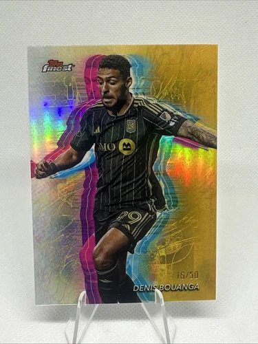 2024 Topps Finest MLS Denis Bouanga #50 Hologlow Gold Refractor 16/50