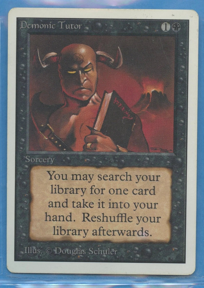 Demonic Tutor Magic: The Gathering Individual Trading Card Games