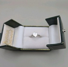Sterling Silver Polki Diamond Ring Pear Shape Size N½ (1.7g) Please See Info 🤍