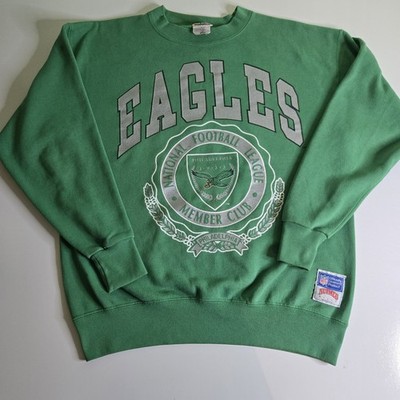 Vintage 90s Nutmeg Mills Philadelphia Eagles NFL Member Club Crewneck Sweatshirt