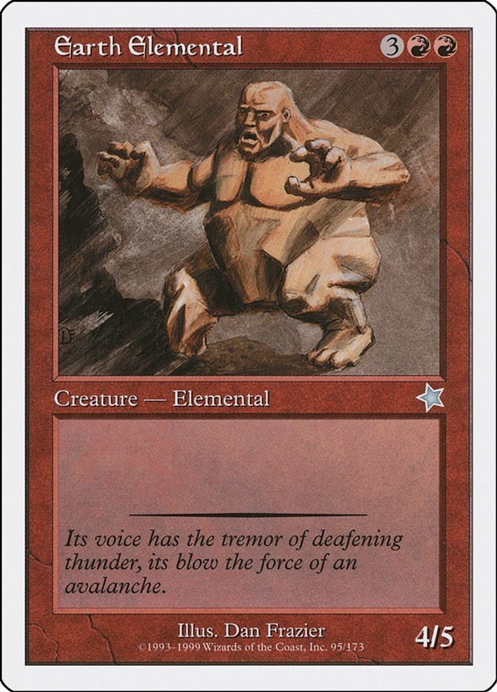 Earth Elemental - 95 - NM - Starter 1999