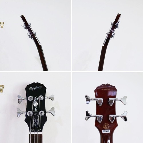 Electric Bass Guitar Epiphone Les Paul Deluxe Sunburst S/N U97122084 & Soft Case - Picture 8 of 10