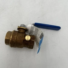 NEW!! Everbilt Full Port Ball Valve with Drain Lead Free Brass 3/4" 199-2-34-EB