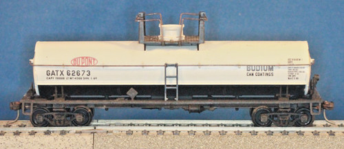 Coche cisterna JP HO Athearn cúpula única DuPont GATX #62673 | Condition: Used