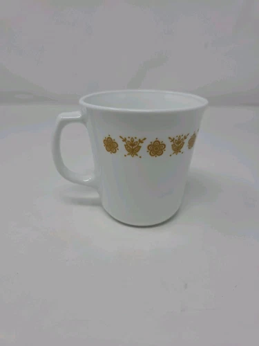 Vintage Corning Corelle Butterfly Gold Coffee Mugs D Handle