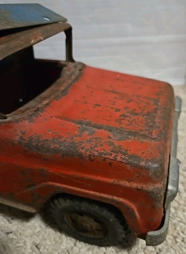 Vintage Tonka Toys Mound Minn Red & Blue Pressed Steel Dump Truck Parts Repair - Picture 4 of 19