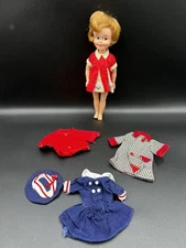 Vintage 1960s Penny Brite Doll by Deluxe Reading W/extra outfits