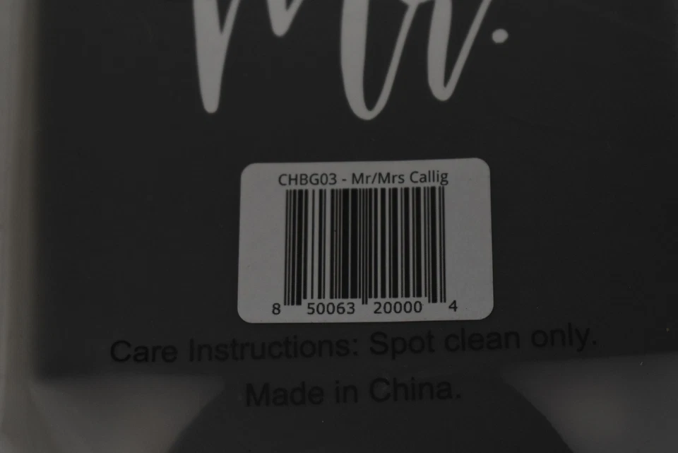 Juego de 4 piezas Pink Palm Co Mr & Mrs Can Cooler Koozie boda novia novio negro blanco Foto 4 de 4