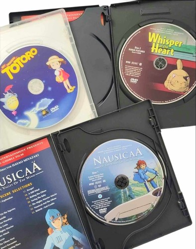 3 Studio Ghibli Anime DVD My Neighbor Totoro Whisper of Heart Nausicaa Miyazaki - Picture 4 of 6