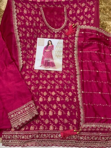 Wedding Salwar Kameez Party Wear Indian Pakistani Dress suit Designer Bollywood - Picture 6 of 7