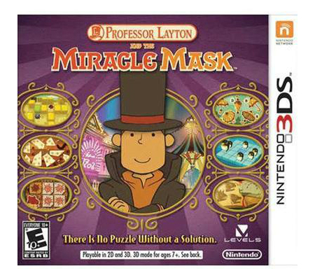 NEW Professor Layton and The Miracle Mask  (Nintendo 3DS, 2012) NTSC - Afbeelding 1 van 1