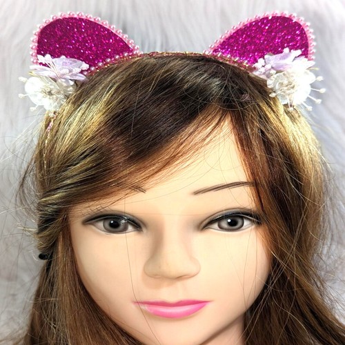 Cat Ears Girl's Headbands Glitter Rhinestones Hair Bands Kid's Hair Accesories - Picture 27 of 31