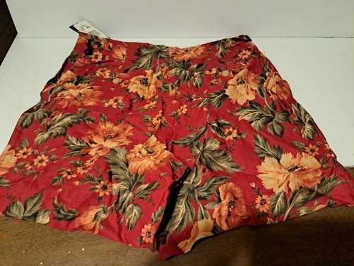 VTG Lauren Ralph Lauren Floral Linen Shorts - size 12 Petite 12P, EUC! High Rise - Picture 4 of 7