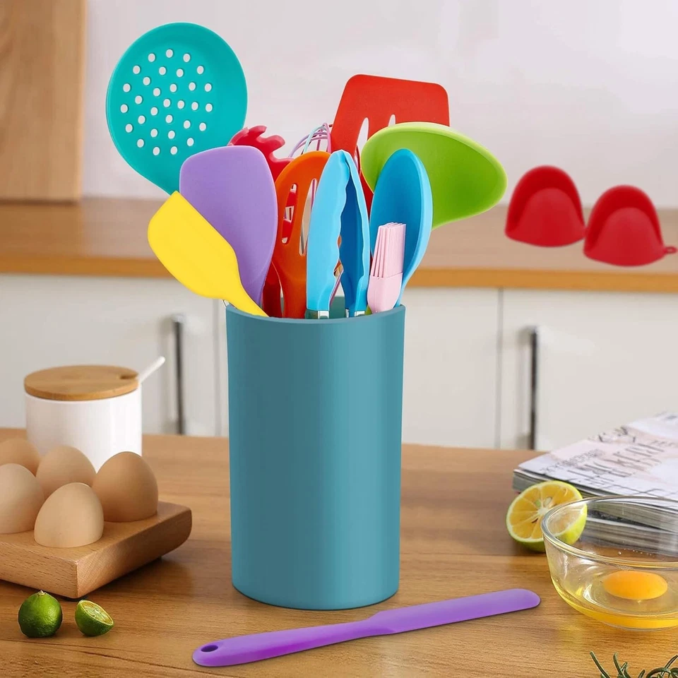 Cooking Utensils Set 42 Piece Nonstick Silicon Heat Resistant Nylon Kitchen Tool - Image 4 of 4