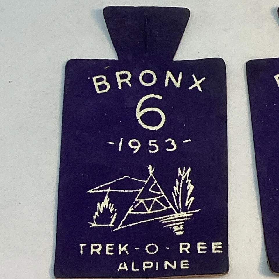 (Lot Of 2) Vint 1953 Boy Scouts Of America Bronx Den #6 Trek-O-Ree Alpine Patch - Image 2 of 4