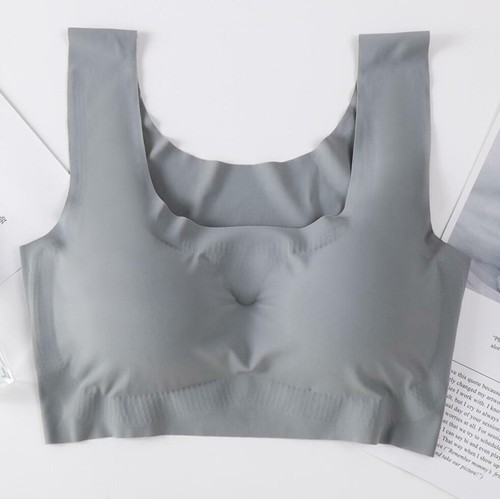 Damen Seamless Stretch Workout Crop Top Push-Up BH Yoga Sport BH Weste - Bild 11 von 16