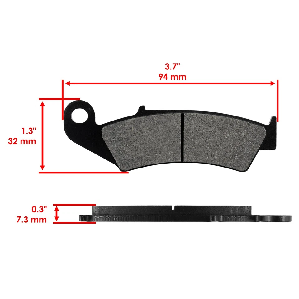 Front & Rear Brake Pads for Honda XR250R XR 250R 1992 1993 1994 1995 - Image 2 of 4