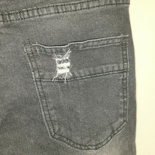 M. Society Mens Size 28 X 30 Super Stretch Skinny Fit Black Distressed Jeans NWT - Picture 8 of 12