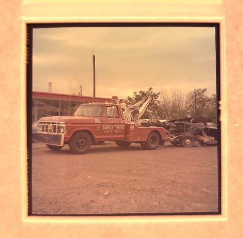 GABELS TOWING, 1973 Ford F-350 Custom Tow Truck, Walla Walla, WA. Kodak Negative - Picture 3 of 4