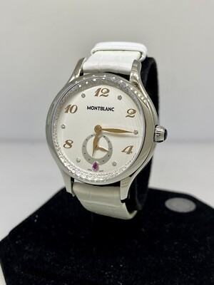Montblanc Princess Grace De Monaco Diamond Bezel White Dial - Main Image