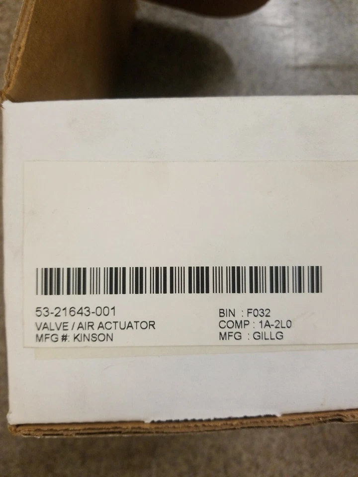 MOHAWK 53-21643-001 VÁLVULA ACTUADOR DE AIRE GILLIG BUS NUEVO EN CAJA Foto 2 de 4