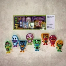 Kinder Joy Surprise Egg 2020 Halloween Toy All 8 Glow in the Dark Monster Toys