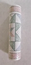 BORDEN Wallpaper Border Patchwork Design Pink Green Blue Prepaste NEW ROLL WB258
