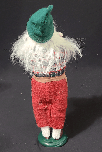 Figura de exhibición de Navidad Byers Choice Carolers trabajando Santa con oso de peluche - Imagen 3 de 4